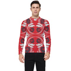 Folk Flowers Print Floral Pattern Ethnic Art Men s Long Sleeve Rash Guard by Eskimos