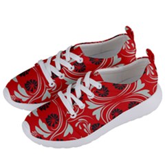 Folk Flowers Print Floral Pattern Ethnic Art Women s Lightweight Sports Shoes by Eskimos