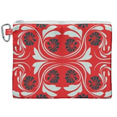 Folk Flowers Print Floral Pattern Ethnic Art Canvas Cosmetic Bag (xxl) by Eskimos