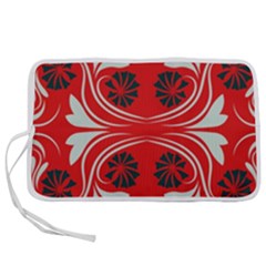 Folk Flowers Print Floral Pattern Ethnic Art Pen Storage Case (m) by Eskimos