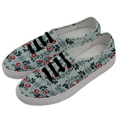 Folk Flowers Print Floral Pattern Ethnic Art Men s Classic Low Top Sneakers by Eskimos