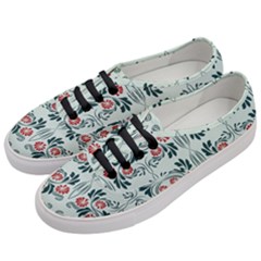 Folk Flowers Print Floral Pattern Ethnic Art Women s Classic Low Top Sneakers by Eskimos