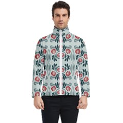 Folk Flowers Print Floral Pattern Ethnic Art Men s Bomber Jacket