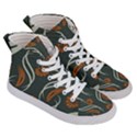 Folk flowers print Floral pattern Ethnic art Men s Hi-Top Skate Sneakers View3