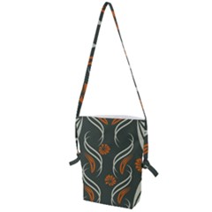 Folk Flowers Print Floral Pattern Ethnic Art Folding Shoulder Bag by Eskimos