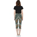 Folk flowers print Floral pattern Ethnic art Inside Out Lightweight Velour Capri Leggings  View4