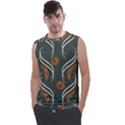 Folk flowers print Floral pattern Ethnic art Men s Regular Tank Top View1