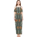 Folk flowers print Floral pattern Ethnic art Draped Sleeveless Chiffon Jumpsuit View1