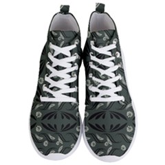 Folk Flowers Print Floral Pattern Ethnic Art Men s Lightweight High Top Sneakers by Eskimos