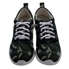 Folk Flowers Print Floral Pattern Ethnic Art Athletic Shoes by Eskimos