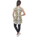 Folk flowers print Floral pattern Ethnic art Cap Sleeve High Low Top View2