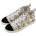 Folk flowers print Floral pattern Ethnic art Men s Mid-Top Canvas Sneakers View2