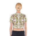 Folk flowers print Floral pattern Ethnic art Cotton Crop Top View2