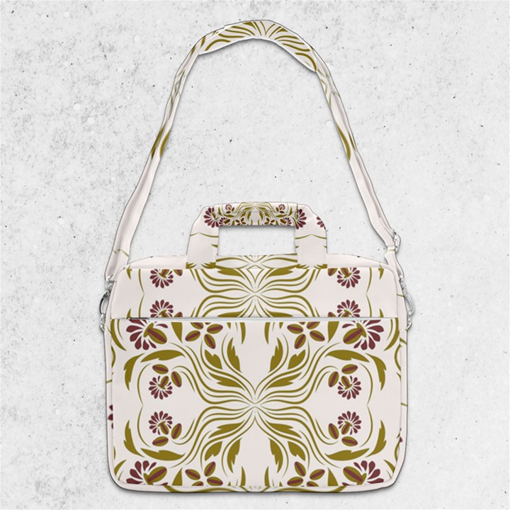 Folk flowers print Floral pattern Ethnic art MacBook Pro Shoulder Laptop Bag 