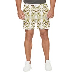 Folk Flowers Print Floral Pattern Ethnic Art Men s Runner Shorts