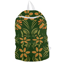 Folk Flowers Print Floral Pattern Ethnic Art Foldable Lightweight Backpack by Eskimos