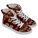 Folk flowers print Floral pattern Ethnic art Men s Hi-Top Skate Sneakers View3