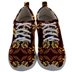 Folk Flowers Print Floral Pattern Ethnic Art Mens Athletic Shoes by Eskimos