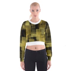 3 White-background Cropped Sweatshirt