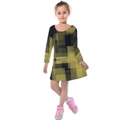 3 White-background Kids  Long Sleeve Velvet Dress