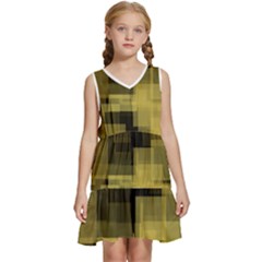 3 White-background Kids  Sleeveless Tiered Mini Dress