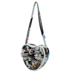 Rainbow Assault Heart Shoulder Bag by MRNStudios