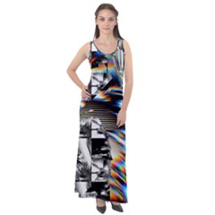 Rainbow Assault Sleeveless Velour Maxi Dress by MRNStudios