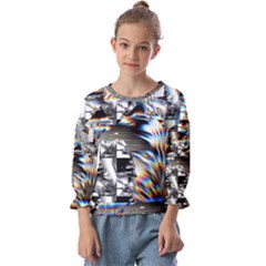 Rainbow Assault Kids  Cuff Sleeve Top