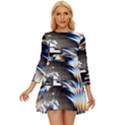 Rainbow Assault Long Sleeve Babydoll Dress View1