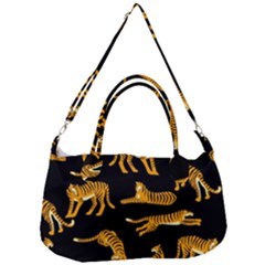 Seamless-exotic-pattern-with-tigers Removal Strap Handbag