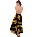 Seamless-exotic-pattern-with-tigers Backless Maxi Beach Dress View2