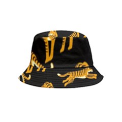 Seamless-exotic-pattern-with-tigers Inside Out Bucket Hat (kids) by Jancukart