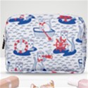 Nautical Cats Seamless Pattern Make Up Pouch (Medium) View1