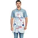 Nautical Cats Seamless Pattern Kitchen Apron View1