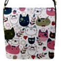 Pattern With Cute Cat Heads Removable Flap Cover (S) View1