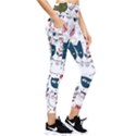 Pattern With Cute Cat Heads Pocket Leggings  View4