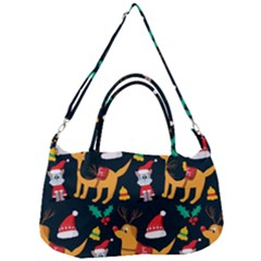 Funny Christmas Pattern Background Removal Strap Handbag by Jancukart