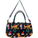 Funny Christmas Pattern Background Removal Strap Handbag View2