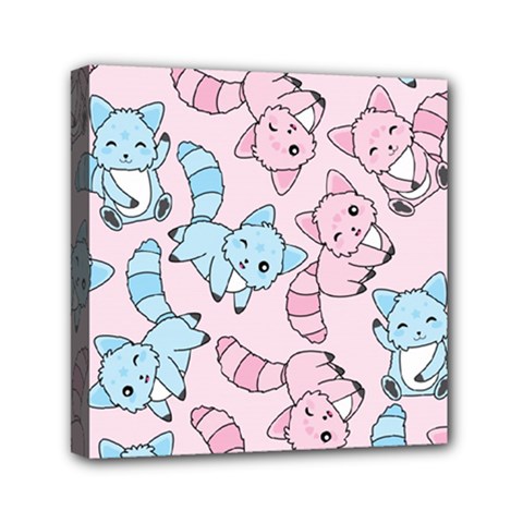 Children Pattern Design Mini Canvas 6  X 6  (stretched)