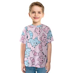 Children Pattern Design Kids  Sport Mesh Tee