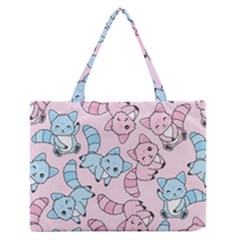 Children Pattern Design Zipper Medium Tote Bag