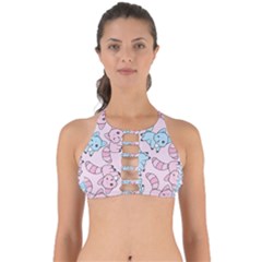 Children Pattern Design Perfectly Cut Out Bikini Top