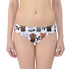 Seamless Pattern With Cute Little Kittens Various Color Hipster Bikini Bottoms by Jancukart