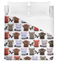 Seamless Pattern With Cute Little Kittens Various Color Duvet Cover (Queen Size) View1