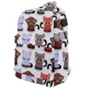 Seamless Pattern With Cute Little Kittens Various Color Classic Backpack View1