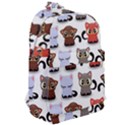 Seamless Pattern With Cute Little Kittens Various Color Classic Backpack View2