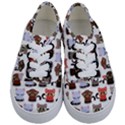 Seamless Pattern With Cute Little Kittens Various Color Kids  Classic Low Top Sneakers View1