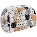 Cute-cat-kitten-cartoon-doodle-seamless-pattern Make Up Case (Large) View1