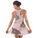 Seamless Pattern Adorable Cat Inside Cup Cotton Racerback Dress View2