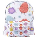 Easter Seamless Pattern With Cute Eggs Flowers Giant Full Print Backpack View1